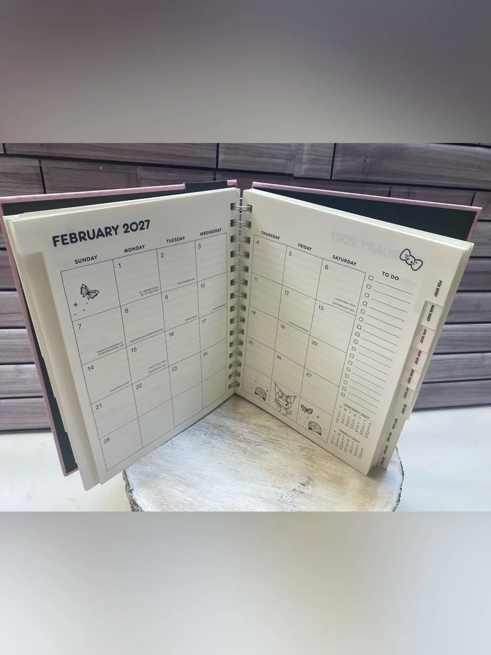 2026-2027 Kuromi ❤️17-month Monthly & Weekly Planner / Agenda New